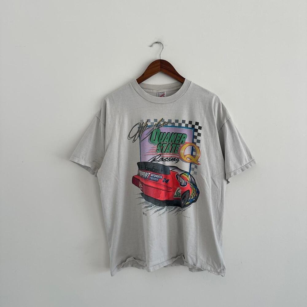 Vintage 90s NASCAR Racing Graphic Tee Size XL
